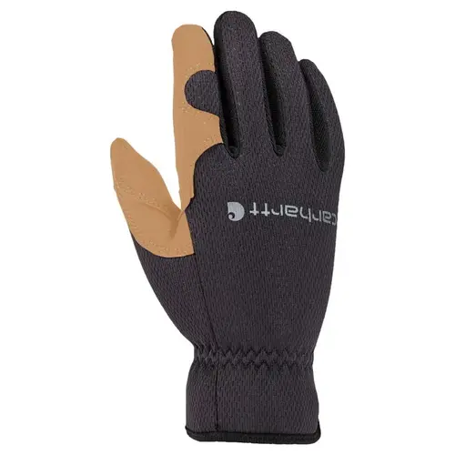 Work Gloves Men's Indoor/Outdoor Open Cuff Beige/Black L Beige/Black Pair