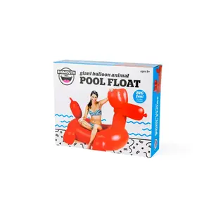 BigMouth Inc. BMPF-0067-XCP4 Pool Float Red Vinyl Inflatable Giant Balloon Animal Red - pack of 4