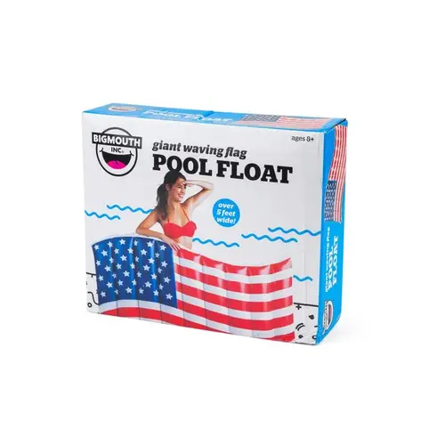 Pool Float Blue/Red/White Vinyl Inflatable Giant American Flag Blue/Red/White - pack of 4