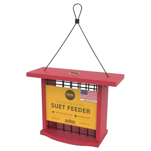 Suet Feeder Plastic Red - pack of 4
