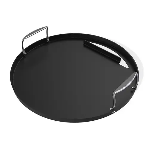 Griddle Insert, Rust-Resistant, Carbon Steel, Black, For: 22 in Charcoal Grills Griddle Insert, Rust-Resistant, Carbon Steel, Black, For: 22 in Charcoal Grills