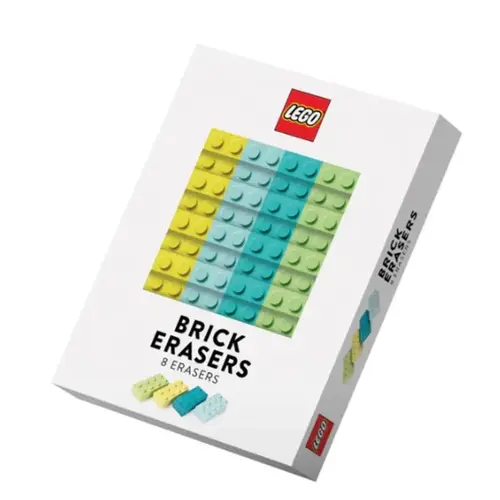 Brick Erasers Multicolored 8 pc Multicolored