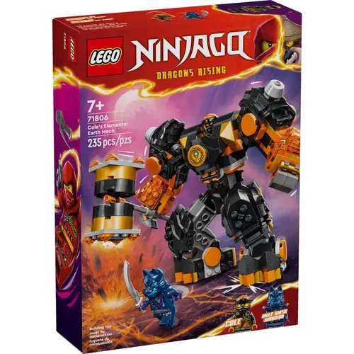 Coles Elemental Earth Mech Ninjago Ninjago Multicolored 235 pc Multicolored Coles Elemental Earth Mech Ninjago Ninjago Multicolored 235 pc Multicolored