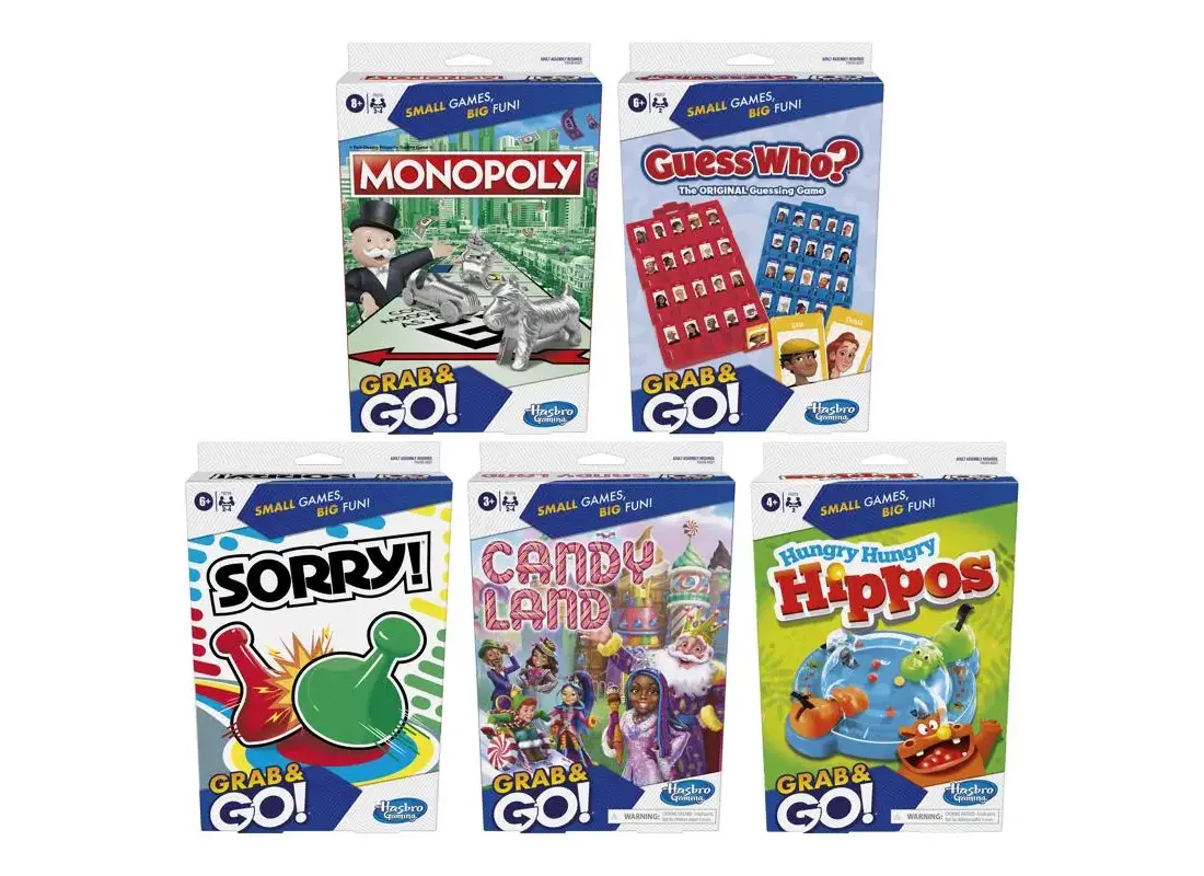 Hasbro Monopoly Grab And Go | Versione Portatile Compatta Del Gioco Da Tavolo Classico, Per Viaggi