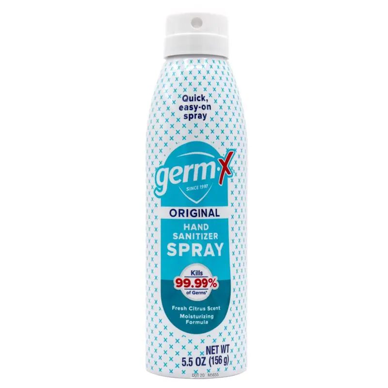 Germ-X Hand Sanitizer Spray Fresh Citrus Scent Liquid 5.5 oz - pack of 6 1000052242-XCP6 Germ-X Hand Sanitizer Spray Fresh Citrus Scent Liquid 5.5 oz - pack of 6 1000052242-XCP6