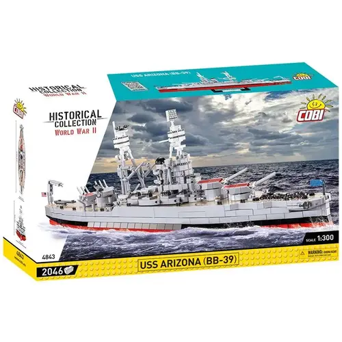 Block Set World War II USS Arizona Battleship Multicolored 2046 pc Multicolored