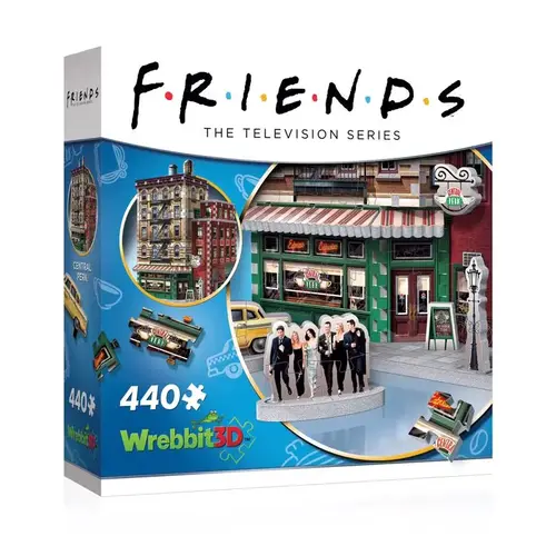3D Jigsaw Puzzle Friends-Central Perk Multicolored 440 pc Multicolored