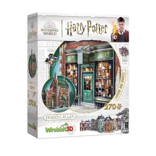 3D Jigsaw Puzzle Harry Potter Borgin & Burkes Multicolored 270 pc Multicolored