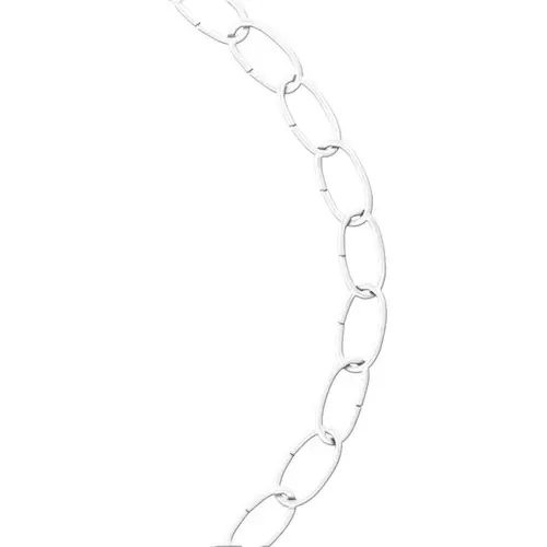 Decorative Chain #10 Zinc Plated White Steel .175" D 600" Zinc Plated Decorative Chain #10 Zinc Plated White Steel .175" D 600" Zinc Plated