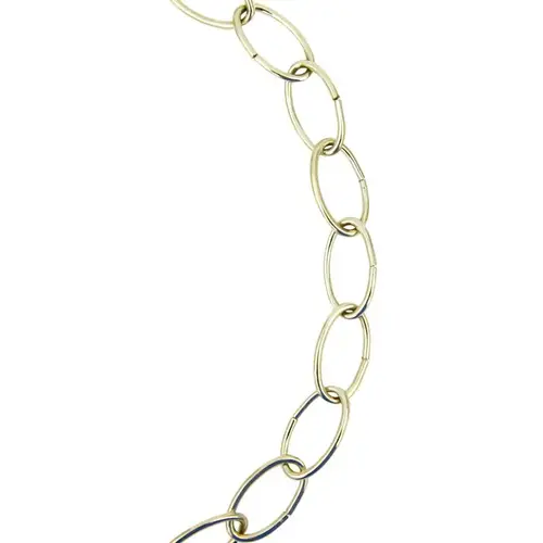 Decorative Chain #10 Brass Plated Gold Steel .175" D 600" Brass Plated Decorative Chain #10 Brass Plated Gold Steel .175" D 600" Brass Plated