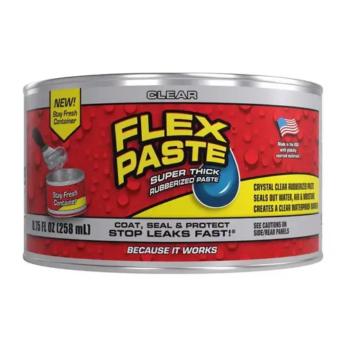 Rubberized Paste Flex Paste Clear 8.75 fl. oz. Clear Rubberized Paste Flex Paste Clear 8.75 fl. oz. Clear