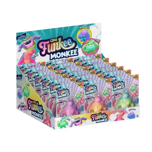 Stretchee Toy Funkee Monkee Assorted Assorted - pack of 18