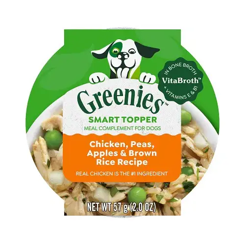 Smart Topper Wet Dog Food Topper, High Protein Chicken, Peas, Apples & Brown Rice, 2 oz. Smart Topper Wet Dog Food Topper, High Protein Chicken, Peas, Apples & Brown Rice, 2 oz.