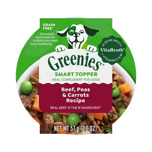 Smart Topper Wet Dog Food Topper, High Protein Beef, Peas & Carrots, 2 oz. Smart Topper Wet Dog Food Topper, High Protein Beef, Peas & Carrots, 2 oz.