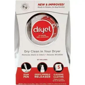 WOOLITE DCS04N Home Dry Cleaner Fresh Scent Wipes, 5 clothes