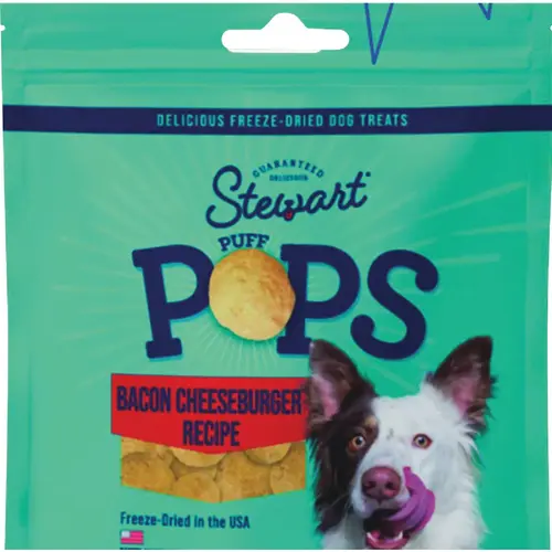 PuffPops 2.8 Oz. Bacon Cheeseburger Freeze-Dried Dog Treats