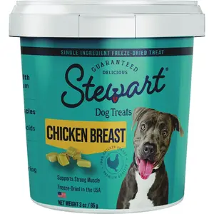 STEWARD GROUP, LLC 401705 3 Oz. Tub Freeze-Dried Chicken Breast Dog Treats
