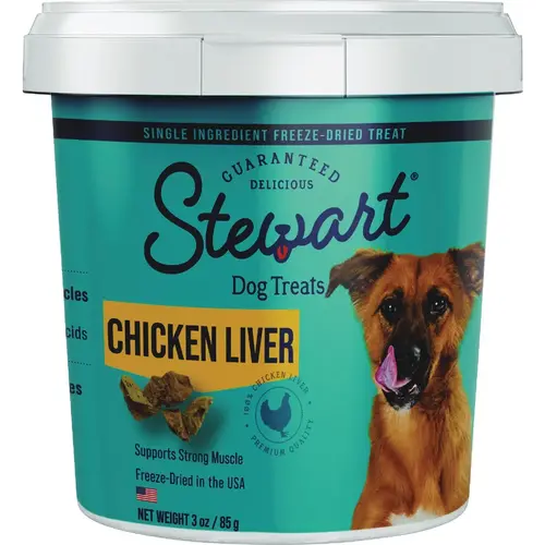 3 Oz. Tub Freeze-Dried Chicken Liver Dog Treat 3 Oz. Tub Freeze-Dried Chicken Liver Dog Treat