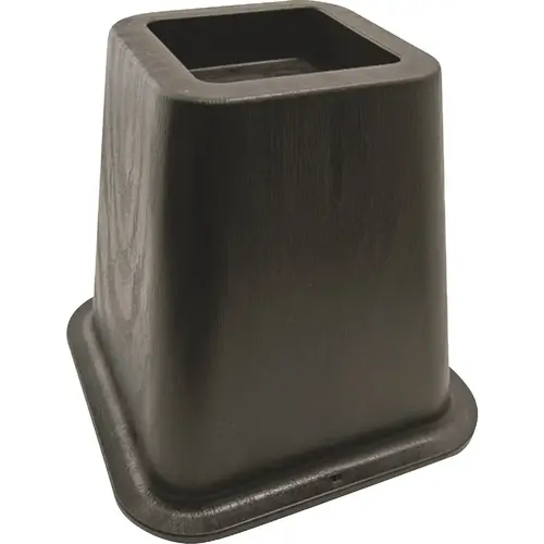 6 In. Bed Risers Black - pack of 4