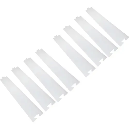 19-7/8 In. x 4 In. Appliance Movers Clear/White - pack of 8