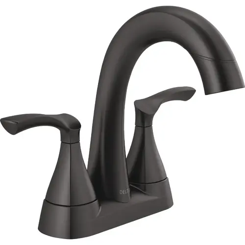 Sandover Matte Black 2-Handle Centerset Pull-Down Bathroom Faucet Sandover Matte Black 2-Handle Centerset Pull-Down Bathroom Faucet