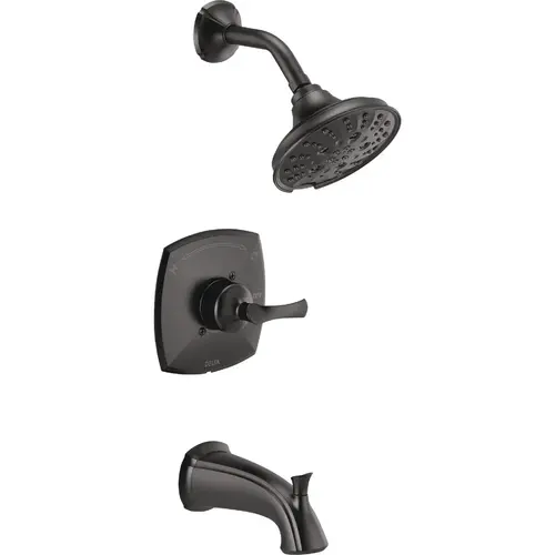 Sandover Monitor 14 Series Matte Black Tub and Shower Faucet Sandover Monitor 14 Series Matte Black Tub and Shower Faucet