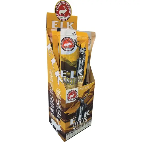 Pearson Ranch 7 Oz. Elk Summer Sausage Display (4 Packs)