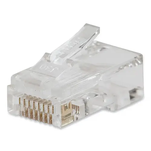 Pass-Thru  Connectors, Modulart Data Plug, RJ45-CAT6, 50 Pack Clear