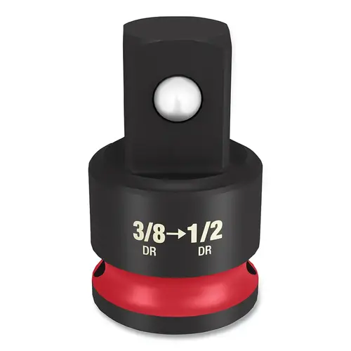 SHOCKWAVE Impact Duty Socket Adapter, 3/8 in Drive, 1/2 in Output Drive, 1.41 in L Black