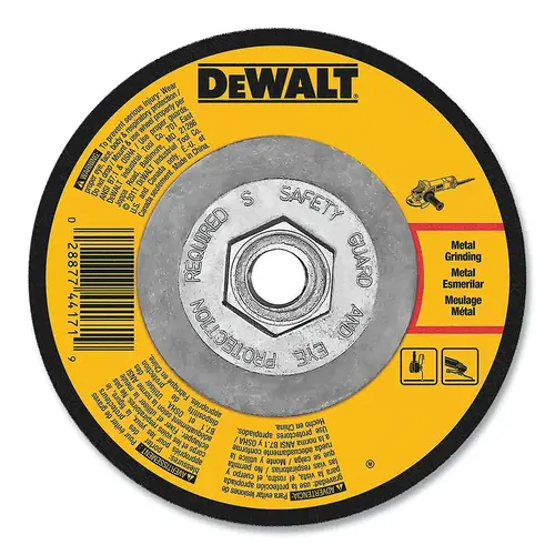Type 27 Grinding Wheel, 6 in dia, 7/8 in, 10100 RPM, 24 Grit, 1/8 in Thick Type 27 Grinding Wheel, 6 in dia, 7/8 in, 10100 RPM, 24 Grit, 1/8 in Thick