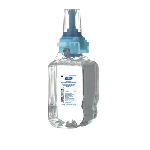 Advanced Hand Sanitizer Dispenser Refill, 700 mL, Fruity, Foam, for ADX-7 Dispenser Clear - pack of 4 Advanced Hand Sanitizer Dispenser Refill, 700 mL, Fruity, Foam, for ADX-7 Dispenser Clear - pack of 4