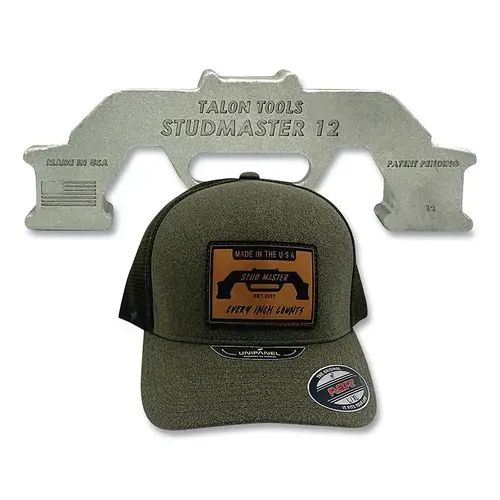 Stud Master Precision Framing Tool, Gray, With Flex Hat, For Wood Studs, Bundle