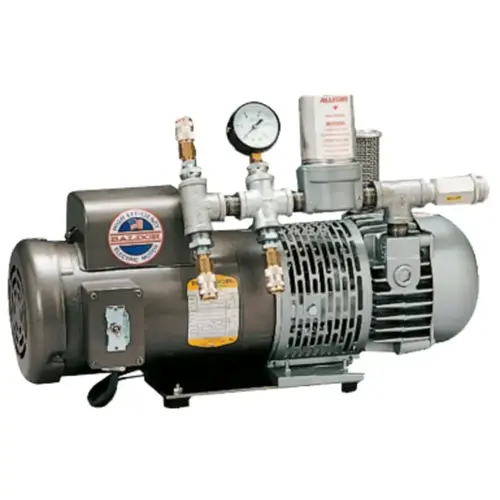 Breathing Air Pump, A-1500TE, Supplied Air Respirators, Up to 3 Respirator Users or 2 Single-Hood Users Powder-Coated Gray
