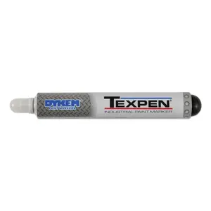 TEXPEN 16084-C TEXPEN Industrial Paint Markers, White, 1/8 in, Broad - pack of 12