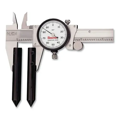 Center Distance Attachment for Dial & Electrical Caliper, 6 in to 12 in