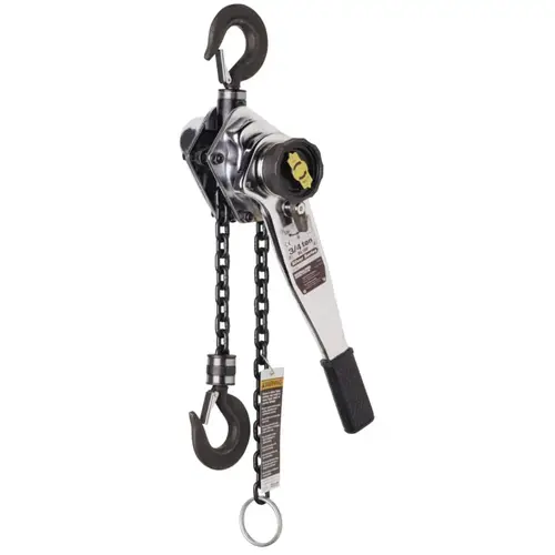 Lever Chain Hoist, 1 1/2 Tons Cap., 10 ft Lifting Ht., 1 Fall, 53 lbf Lever Chain Hoist, 1 1/2 Tons Cap., 10 ft Lifting Ht., 1 Fall, 53 lbf