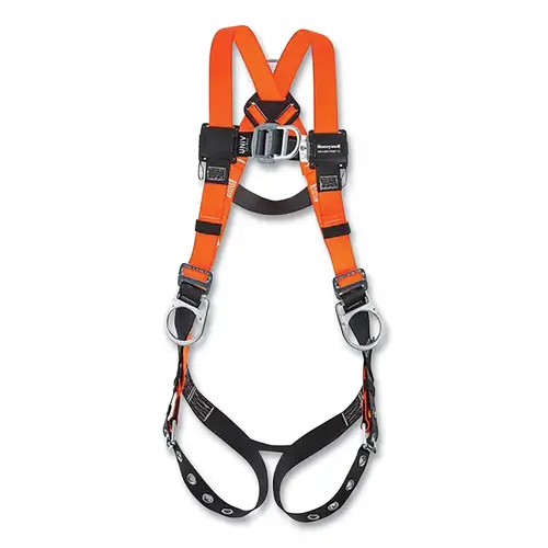 Titan II Non-Stretch Harness, Back/Side D-Rings, 2XL, Friction Shoulder/Mating Chest/Tongue Leg Buckles Black; Hi-Viz Orange Titan II Non-Stretch Harness, Back/Side D-Rings, 2XL, Friction Shoulder/Mating Chest/Tongue Leg Buckles Black; Hi-Viz Orange