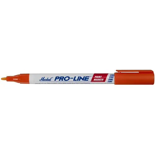 PRO-LINE Fine and Micro Liquid Paint Marker, Orange, 1/16 in Tip, Fine PRO-LINE Fine and Micro Liquid Paint Marker, Orange, 1/16 in Tip, Fine