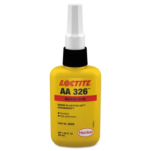 326 Speedbonder Structural Adhesive, Fast Fixture, 50 mL, Bottle, Amber