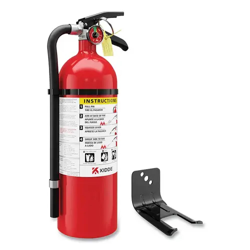 Pro Multi-Purpose Fire Extinguisher, ABC Fire Type, 5 lb Capacity, Includes Wall Hanger, 4 EA/CA Pro Multi-Purpose Fire Extinguisher, ABC Fire Type, 5 lb Capacity, Includes Wall Hanger, 4 EA/CA