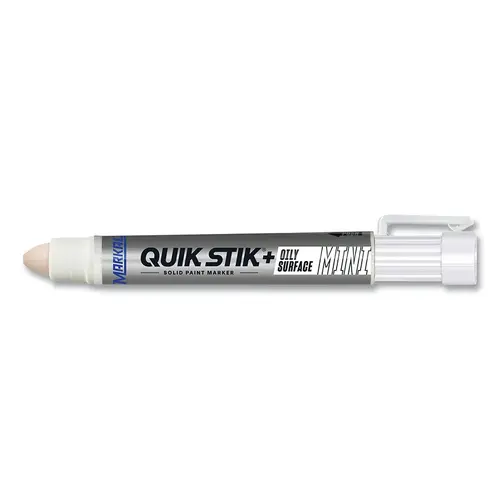 Quik Stik + Oily Surface Mini Solid Paint Marker, 5/16 in dia Medium Bullet, White - pack of 12 Quik Stik + Oily Surface Mini Solid Paint Marker, 5/16 in dia Medium Bullet, White - pack of 12