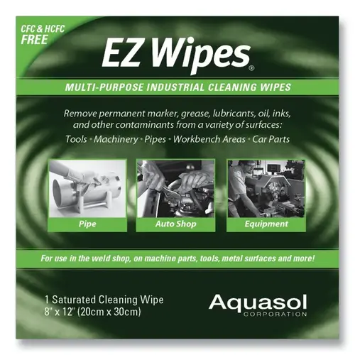 EZ Wipe, 8 in W x 11 in L, Two-sided saturated cleaning wipe sheet - pack of 500 EZ Wipe, 8 in W x 11 in L, Two-sided saturated cleaning wipe sheet - pack of 500