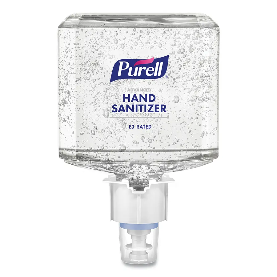 PURELL Food Processing E3 Advanced Hand Sanitizer Refill 1200 mL Alcohol for ES6 Dispenser Clear - pack of 2 6461-02 PURELL Food Processing E3 Advanced Hand Sanitizer Refill 1200 mL Alcohol for ES6 Dispenser Clear - pack of 2 6461-02