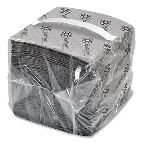 Sorbent Pads and Rolls, 18 in L x 16 in W, Universal, Extra Heavy, Single-Ply, Gray, Pads - pack of 100 Sorbent Pads and Rolls, 18 in L x 16 in W, Universal, Extra Heavy, Single-Ply, Gray, Pads - pack of 100