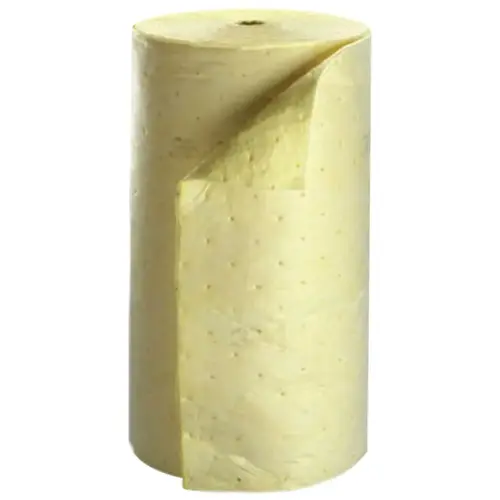 High-Capacity Chemical Sorbent Rolls, Absorbs 76 gal High-Capacity Chemical Sorbent Rolls, Absorbs 76 gal