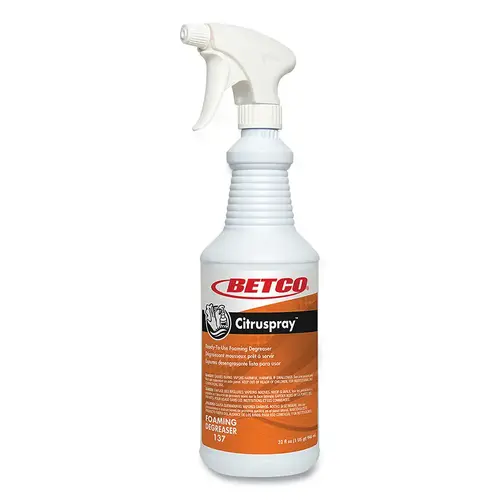 Citruspray Degreaser, 32 oz, Spray Bottle, Citrus Orange - pack of 12 Citruspray Degreaser, 32 oz, Spray Bottle, Citrus Orange - pack of 12