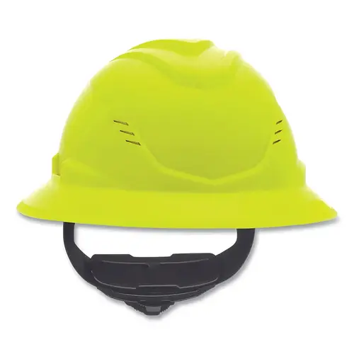 V-Gard C1 Hard Hat, Fas-Trac III 4 Point Ratchet, Vented, Hi-Viz Yellow Green - pack of 8 V-Gard C1 Hard Hat, Fas-Trac III 4 Point Ratchet, Vented, Hi-Viz Yellow Green - pack of 8