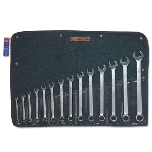 14 Pc. Combination Wrench Sets, 12 Points, Inch, Chrome Plated 14 Pc. Combination Wrench Sets, 12 Points, Inch, Chrome Plated
