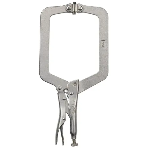 Locking C-Clamps with Swivel Pads, Jaw Opens to 4-1/2 in, 9 in Long Locking C-Clamps with Swivel Pads, Jaw Opens to 4-1/2 in, 9 in Long