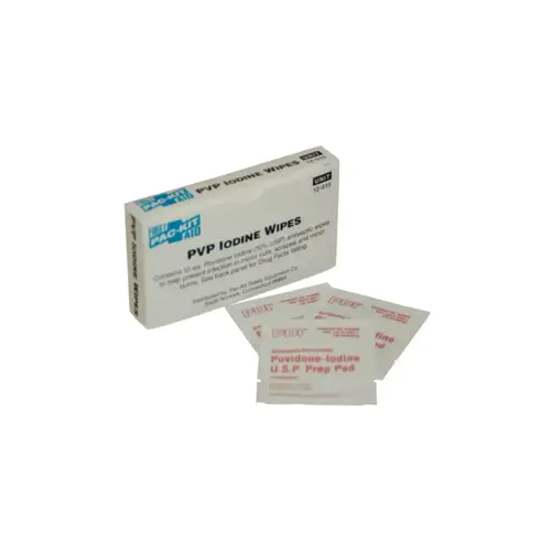 PVP Iodine Wipe, Individually Wrapped - pack of 10